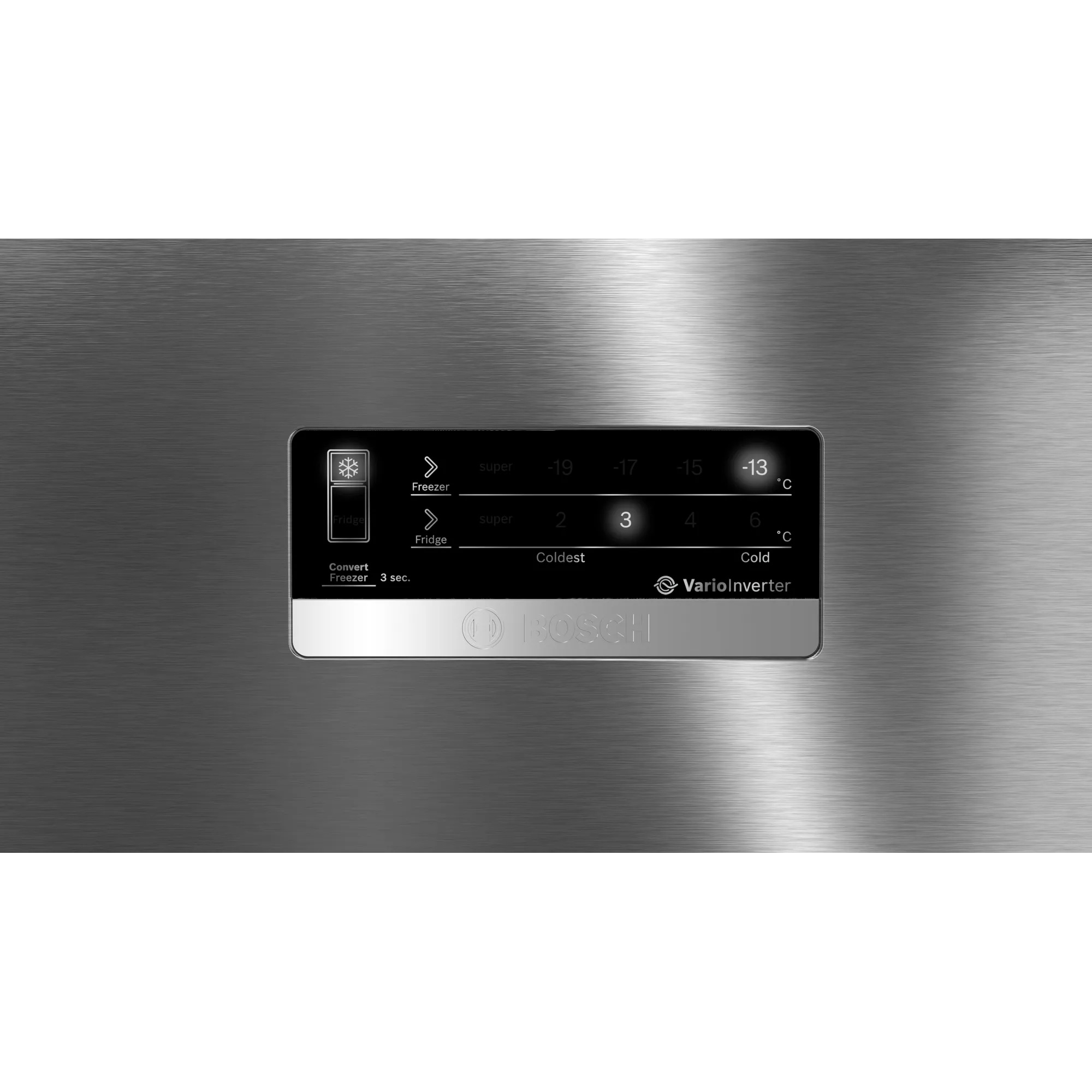BOSCH Series 4 368 Litres 3 Star Frost Free Double Door Refrigerator  (CTC39K03NI, Smoky Steel)